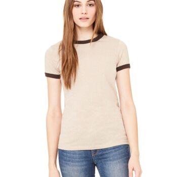 Women's Jersey Heather Ringer Tee Thumbnail