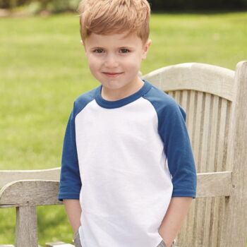 Toddler Three-Quarter Sleeve Baseball Jersey Thumbnail
