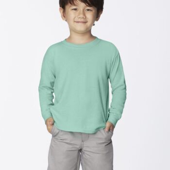 Garment-Dyed Youth Midweight Long Sleeve T-Shirt Thumbnail
