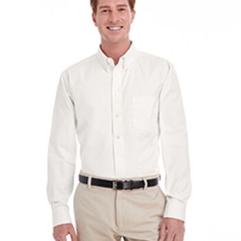 Men's  Tall Foundation 100% Cotton Long-Sleeve Twill Shirt with Teflon™ Thumbnail