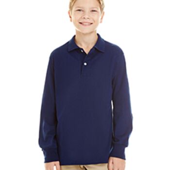 Youth SpotShield™ Long-Sleeve Jersey Polo Thumbnail