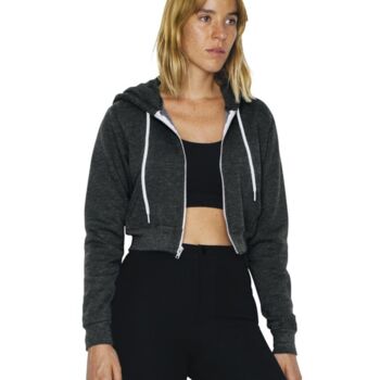 Women's Flex Fleece Crop Zip Hoodie Thumbnail