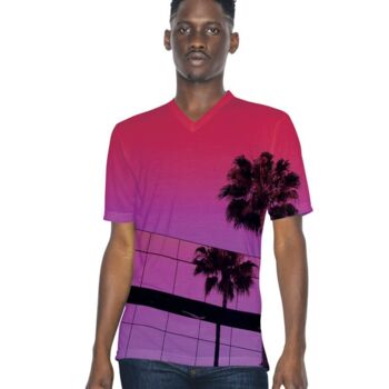 Unisex Sublimation Classic V-Neck Tee Thumbnail