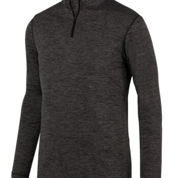 Youth Intensify Black Heather Quarter-Zip Pullover Thumbnail