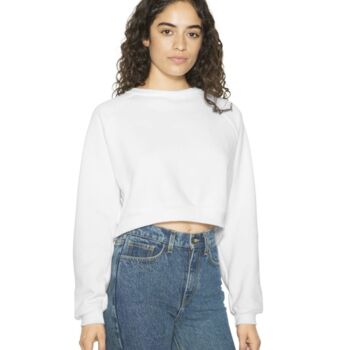 Women's Flex Fleece Raglan Crop Sweatshirt Thumbnail