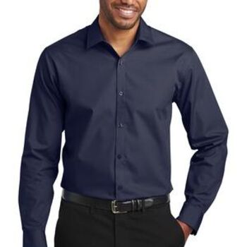Slim Fit Carefree Poplin Shirt Thumbnail