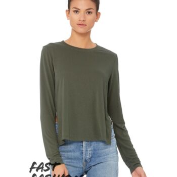 FWD Fashion Women's Side Slit Long Sleeve Tee Thumbnail