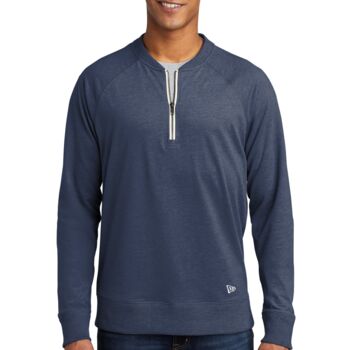 Sueded Cotton Blend 1/4 Zip Pullover Thumbnail