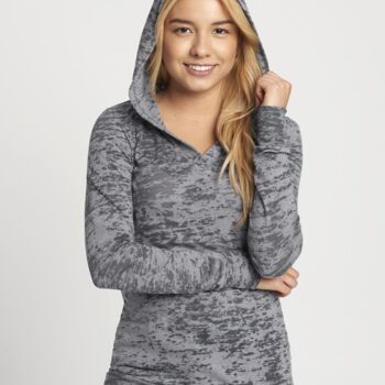 Women's Burnout Hooded Pullover Thumbnail