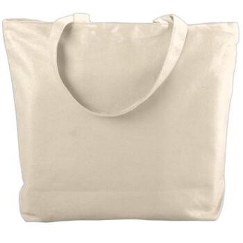 Canvas Zipper Tote Thumbnail