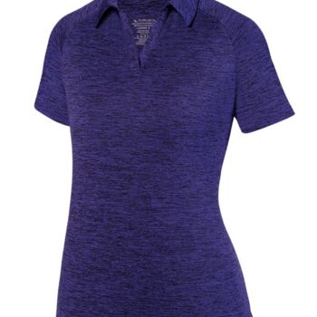 Women's Intensify Black Heather Polo Thumbnail