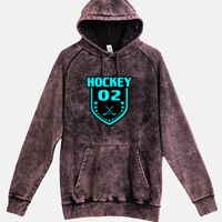 Lane Seven  Vintage Raglan Unisex Pullover Hoodie Thumbnail